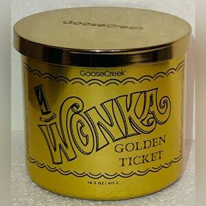 Goose Creek Willy Wonka Golden Ticket 3 Wick Candle 14.5 Oz